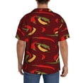 thumbnail image 3 of Sikiie Hot Chili Men's Cuban Shirt, Hawaiian Shirts, Business Casual Button Down Shirts, Short Sleeve Shirt-Medium, 3 of 5