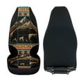 thumbnail image 4 of Uorisanigo High-Back Automotive Seat Covers, 2 PCS Mountain Bear Aztec Front Seat Covers, Auto Interior Accessories Cushions, Not Airbag Compatible, Universal Fit for Most Cars, 4 of 7
