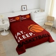 thumbnail image 4 of Erosebridal Basketball Comforter Sets,Ball Gaming Comforters & Duvets,Sport Theme Decor,Reversible,Breathable,2Pcs, 4 of 8