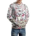 thumbnail image 7 of The Aristocats Hoodie 3D Print Pullover Hooded Long Sleeve Sweatshirts Tops Blouse with Pocket for Mens Womens, 7 of 7