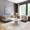 thumbnail image 5 of ZUO Stirbe Loveseat with Powder Coated Steel Legs in Gray, 5 of 12