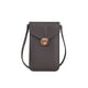 thumbnail image 5 of Jumpingount Bolsa de teléfono Bolsa de hombro para teléfono móvil Monedero portátil Compartimentos de color sólido Organizador de Gris oscuro 2piezas, 5 of 6