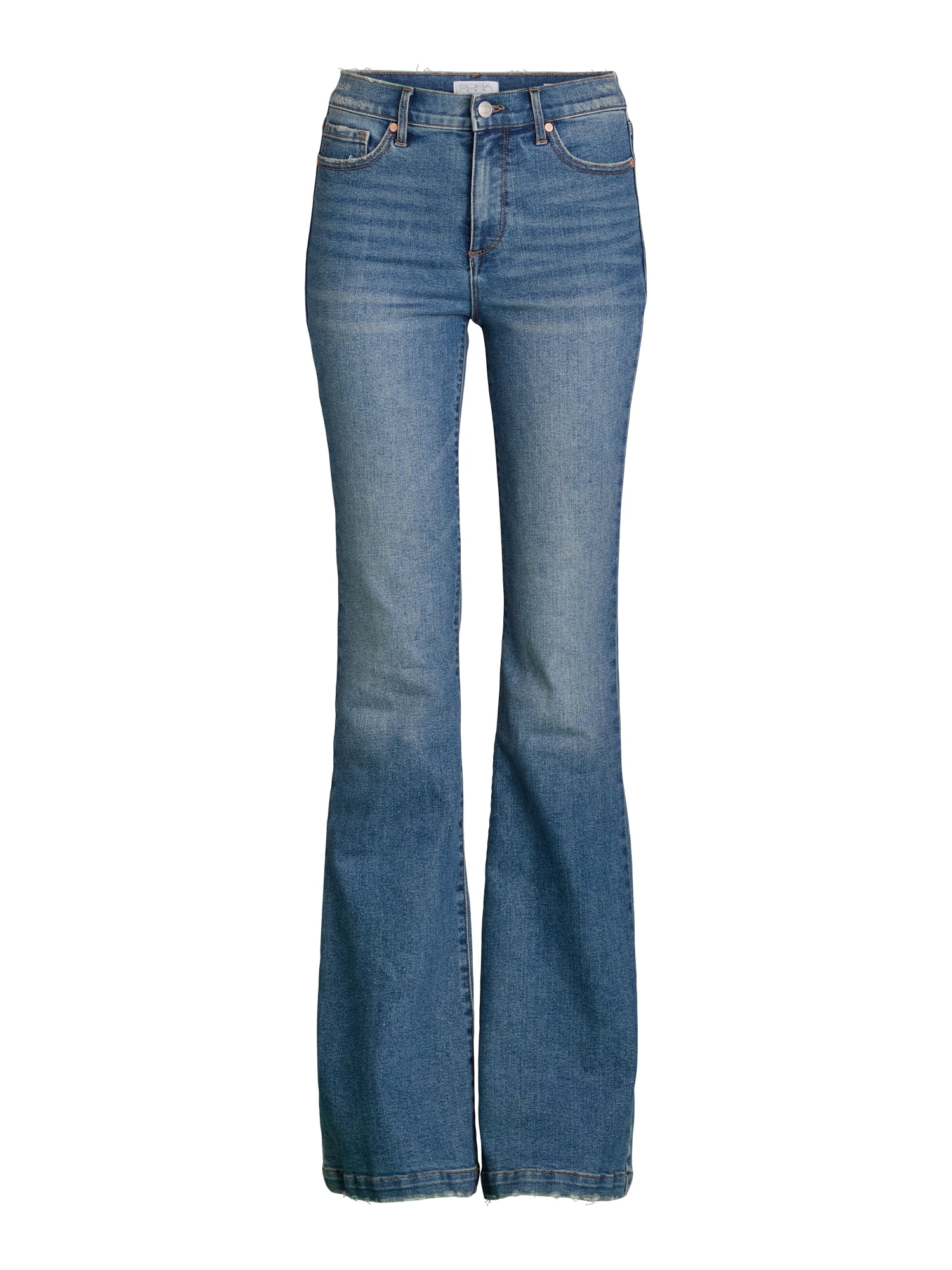 Sofia by Sofia Vergara Women's and Women's Plus Melisa Flare High Rise Jeans, 30.5", 32.5" and 34.5" Inseams, Sizes 0-28