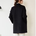 thumbnail image 4 of Maydear Women's Autumn Woolen Coat, Medium-length Style Double-Faced Wool Coat Loose Woolen Jacket, 4 of 5