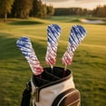 thumbnail image 5 of Yuyamidu American Flag Golf Club Head Covers for Woods and Driver Fairway Hybrids, 4th of July Golf Head Covers Waterproof Golf Club Cover Accessory, 5 of 7