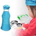 thumbnail image 3 of Cocina de simulación Hugo juego de cocina acero inoxidable Utensilios de Comida azul, 3 of 6