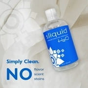 Sliquid H2O Water Based Lube, No Fragrance or Taste, Natural Lube Women, Stain Free, 8.5 fl oz