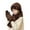 Coffee, variant on AWZXDE 4-10 Years Kids Winter Hat Scarf Gloves Set Outdoor Warm Thickened Lined Knit Wool Cap Warm Set for Children Cold Weather Coffee