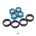 thumbnail image 3 of Wweixi 8x Metal Wheel Rims Drift Compatible With RC Car Metal Upgraded Drift Hub Tire Skin Remote Control Car Metal blue 1Set, 3 of 6