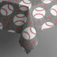 thumbnail image 5 of Baseballs and Love Square Tablecloth,Waterproof Square Table Cover,Wipeable Spillproof Washable Table Cover for Home Kitchen Party Decor 42"X42"(107x107cm), 5 of 6