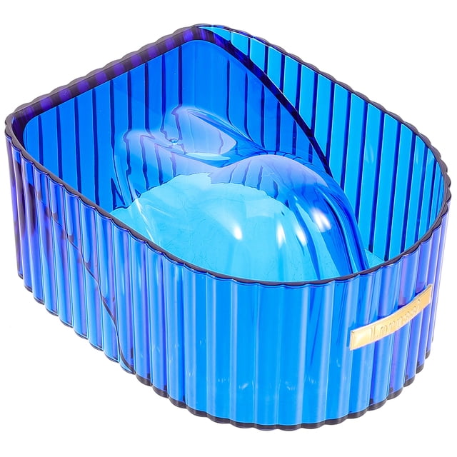 Shisuyan Nail Soaking Bowl Ergonomic Design Acrylic Blue 1Pack