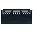 thumbnail image 6 of Carlsbad Wood Twin Captains Bed With Trundle Navy Blue, 6 of 17