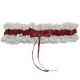 thumbnail image 2 of HomeGardon Socks for Women White Garters for Bride 2 Pieces, Wedding Garter for Bride Elasticity Lace Garter, Wedding Garter Set for Bride, 2 of 4