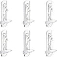thumbnail image 1 of CUITING Clear Plastic Locking Shelf Support Pegs  Fits 5/16” Diameter Hole  5/8” Shelf  30 Pack, 1 of 6