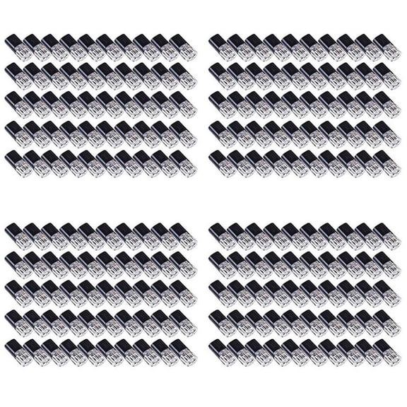 200PCS Double-Wire Push-in Connector with Locking Buckle,Low Voltage Wire Connectors,No Wire-Stripping Required