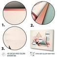 thumbnail image 3 of DESIGN ART Designart "Mid Century Pastel Mountains I" Modern Geometric Wall Art For Living Room 40 in. wide x 30 in. high, 3 of 5