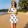 thumbnail image 3 of Lukts Teckel Sans Manches pour Femmes, Robe d'Été à Col Rond avec Poches, Adaptée à la Vie Quotidienne, Plage, Fête, 3 of 7