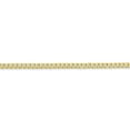 thumbnail image 2 of 10k 2.2mm Flat Beveled Curb Chain in 10k Yellow Gold, 2 of 3