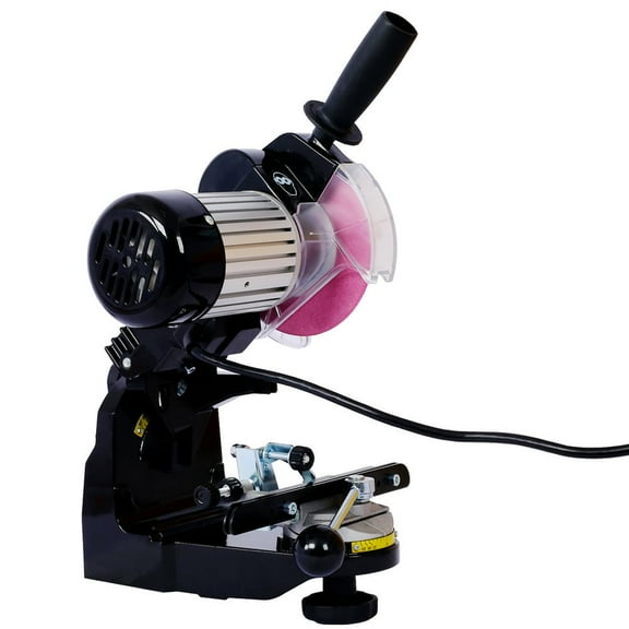 Topcobe 120V Bench Grinder Universal Saw Chain Sharpener, Chainsaw Sharpener Professional Multi-Angle Adjustable Chain Grinder, Practical Equipment