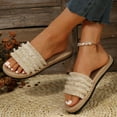 thumbnail image 4 of BONIXOOM Sandals Women Clearance Fall Slip-on None Casual Fashion Womens Shoes Beige Size 4.5, 4 of 9