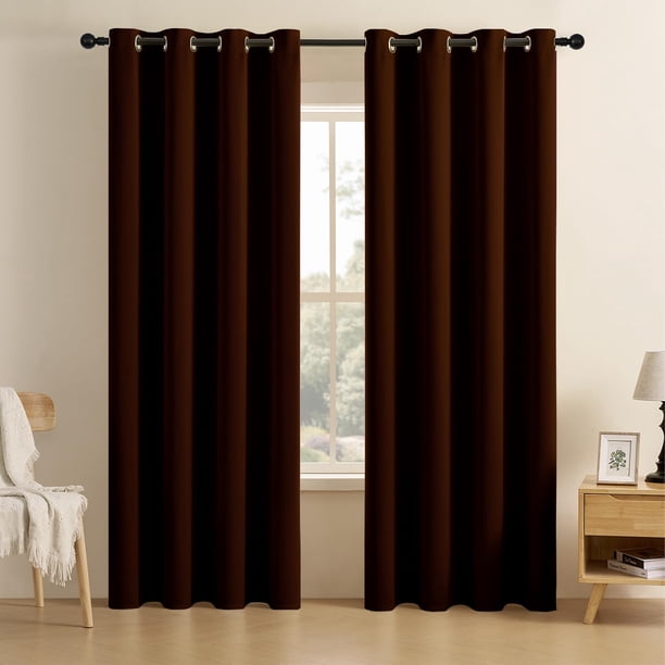 CUCRAF Cortinas opacas de 84 pulgadas de largo, 2 paneles, juego de cortinas y cortinas para oscurecer la habitación, para sala de estar, dormitorio, aislamiento térmico, cortina de ventana con ojales