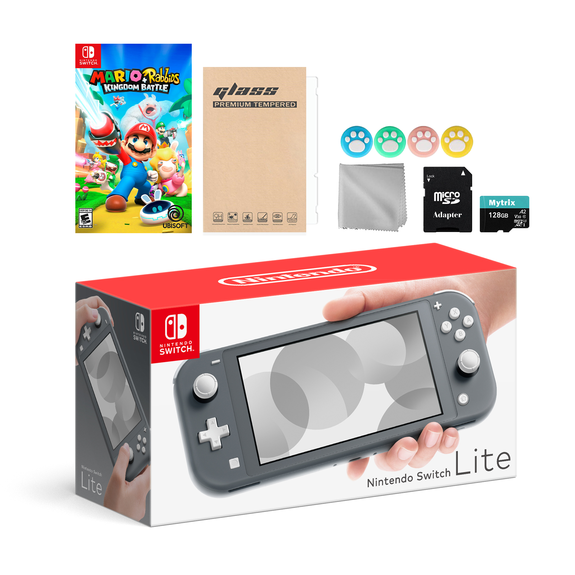 Nintendo Switch Lite Gray with Mario Rabbids Kingdom Kuwait | Ubuy