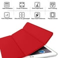 thumbnail image 6 of durasafe cases for ipad air 2 gen 2014-9.7 inch [ a1566 a1567 ] tri fold smart cover with translucent back, auto sleep/wake - red, 6 of 6
