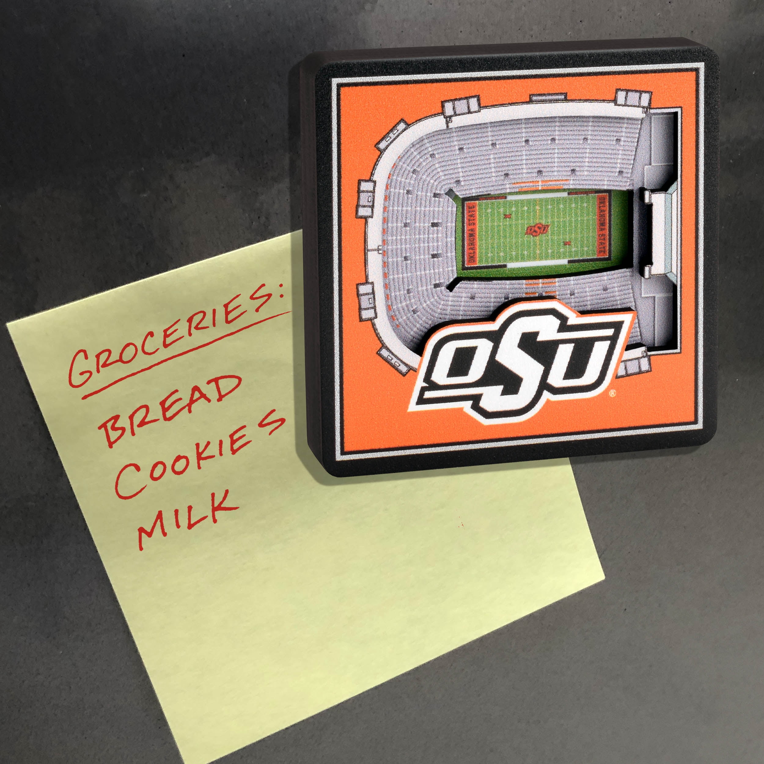YouTheFan NCAA Oklahoma State Cowboys 3D StadiumView Magnet