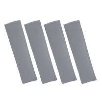 Unique Bargains 4 Pieces Car Seat Belt Cover Shoulder Pad Strap Cushion Gray