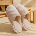 thumbnail image 6 of Kilaqueen Comfy Indoor Scuff Slippers for Women and Men, Memory Foam Slip On Cotton Slippers Cozy Winter Warm Slippers Soft Terry Cloth Breathable House Shoes, 6 of 9