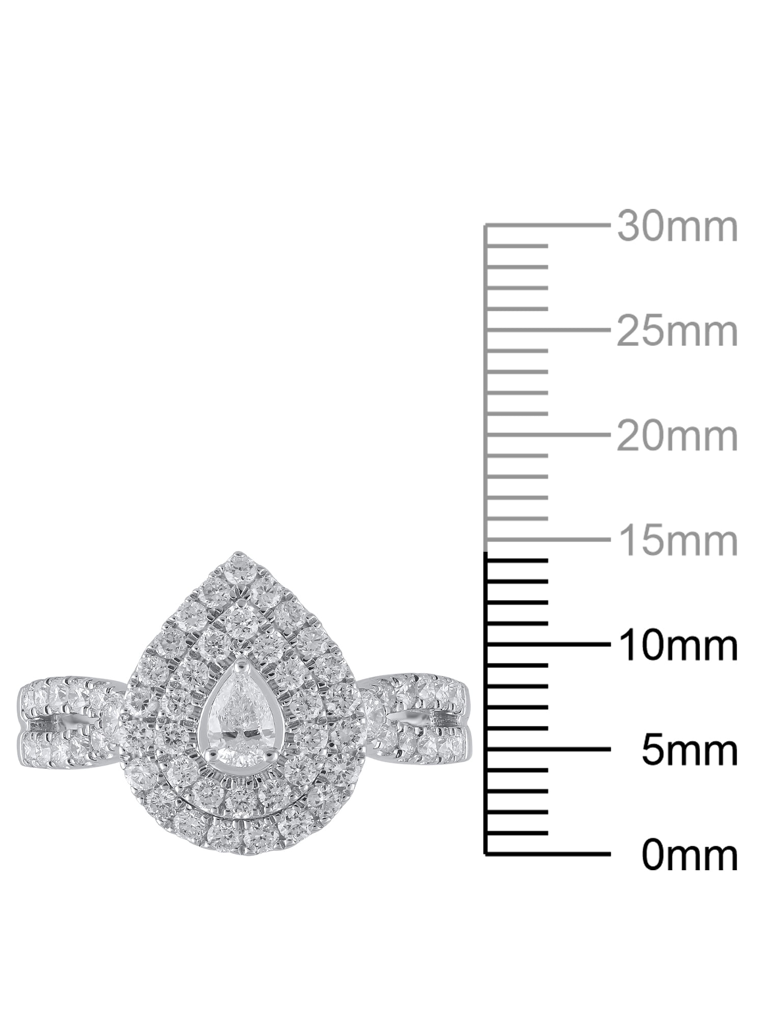 1 Carat T.W. (SI Clarity, H-I Color) Brilliance Fine Jewelry Lab Grown Diamond Engagement Ring in Sterling Silver, Size 5
