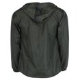 thumbnail image 2 of CTM  Solid Color Water Resistant Hooded Zip Up Winderbreaker Jacket (Men), 2 of 4