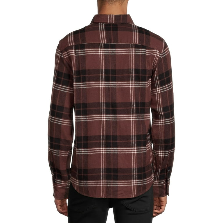 George Men's and Big Men's Super Soft Flannel Shirt, up to 5XLT 