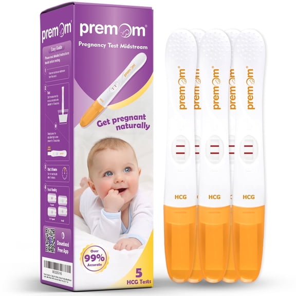 Premom Early HCG Detection Pregnancy Test, 5 Count