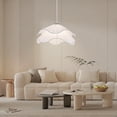thumbnail image 6 of Arturesthome Anna White Fabric Pendant Light French Living Room Chandelier, 6 of 15