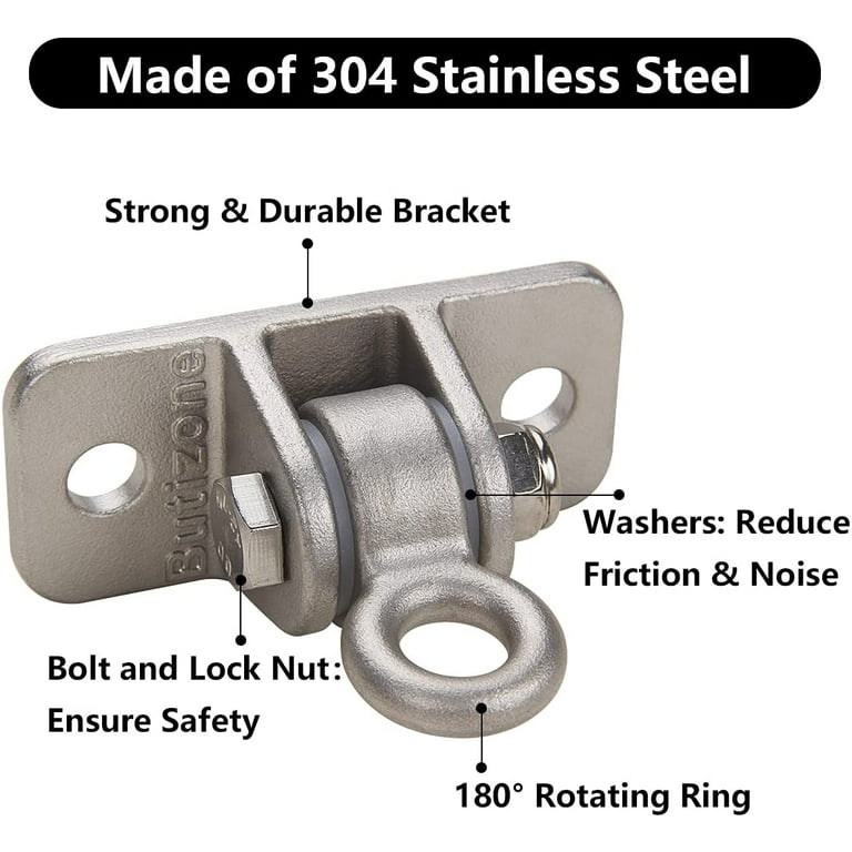 Butizone Heavy Duty Swing Hangers 304 Stainless Steel Swing Hooks