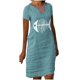 thumbnail image 1 of Vestidos de manga corta para mujer Vestido de tirantes con estampado de flores a la moda Vestido con cuello en V hasta la rodilla Pompotops ghjkhdj16844, 1 of 5