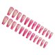 thumbnail image 2 of Seitruly Uñas postizas de ataúd, estilo francés clásico, uñas a presión, cubierta completa, punta de uñas, pegatinas de manicura de viscosidad Arte de uñas tipo 27 Seitruly CE012296-27B, 2 of 6