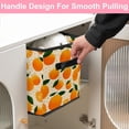 thumbnail image 5 of RATGDN Collapsible Fabric Cube Storage Bin with Double Handles for Living Room Bedroom Office Black - Orange Juice Fruit, 5 of 7