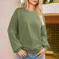 thumbnail image 2 of ZUKMRJPC Women's Oversized Sweatshirts Casual Long Sleeve Color Block Crewneck Pullover Tops Fall Winter Lightweight Going Out Sweatshirts, 2 of 5
