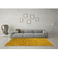 thumbnail image 3 of Ahgly Company Indoor Round Oriental Yellow Industrial Area Rugs, 3' Round, 3 of 4