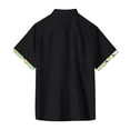 thumbnail image 4 of Huresd Hawaiian Shirt For Men, Mens Short Sleeve Button Down Shirts Palm Tree Beach Shirts for Men with Pocket Black M, 4 of 5