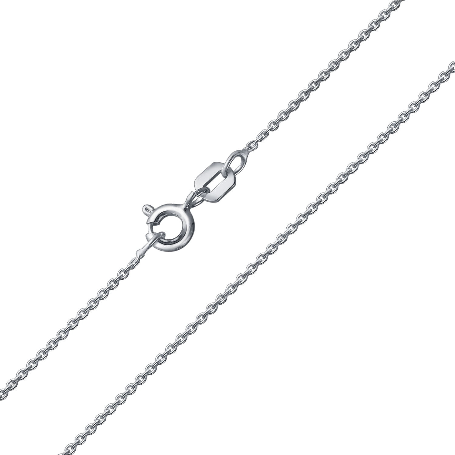 Simple Thin 019 Gauge 925 Sterling Silver Box Chain Necklace For Women For Teen 16 18 20 24 Inch