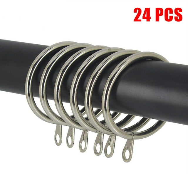 Metal Curtain Rings Hanging Hooks for Curtains Rods Pole Voile Heavy Duty Rings
