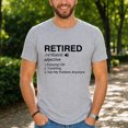 thumbnail image 3 of Jollimate Retired Definition Shirt, Funny Not My Problem Anymore, Men Retirement Gift Tee, 3 of 6