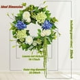 thumbnail image 3 of TETOU 23" Hydrangea Wreaths, Artificial Floral and Seasonal Wreath, Spring Wreaths for Front Door Outdoor Indoors Winter Valentine, 3 of 8