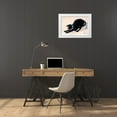 thumbnail image 3 of Takahashi, Hiroaki 24x18 White Modern Wood Framed Museum Art Print Titled - Black Cat Hissing, 3 of 4