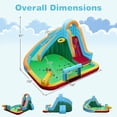 thumbnail image 3 of Gymax Inflatable Water Slide Park w/Long Slide Splash Pool Climbing Wall 750W Blower, 3 of 10