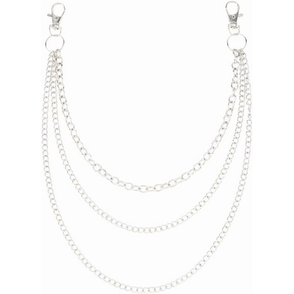 1pc Alloy Three-layer Chain Belts for Pants 438mm