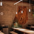 thumbnail image 5 of FSLiving 18W LED Track Linear Look White Pendant Lights H-Type Track Light with Adjustable Height Industrial LED Linear Style for Dining Room 1 Light Idea for Large Plant Light Customizable, 5 of 9